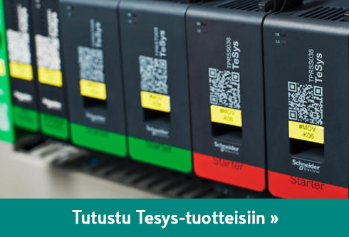 CTA-banneri - Schneider Electric brandisivulle - Tesys-teollisuustuotteet