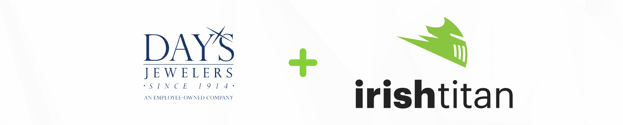 Day's Jewelers + Irish Titan logos for header image