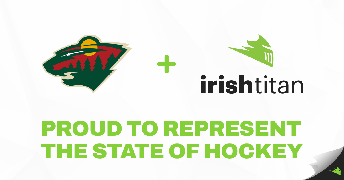 Minnesota Wild and Irish Titan's logos in partnership