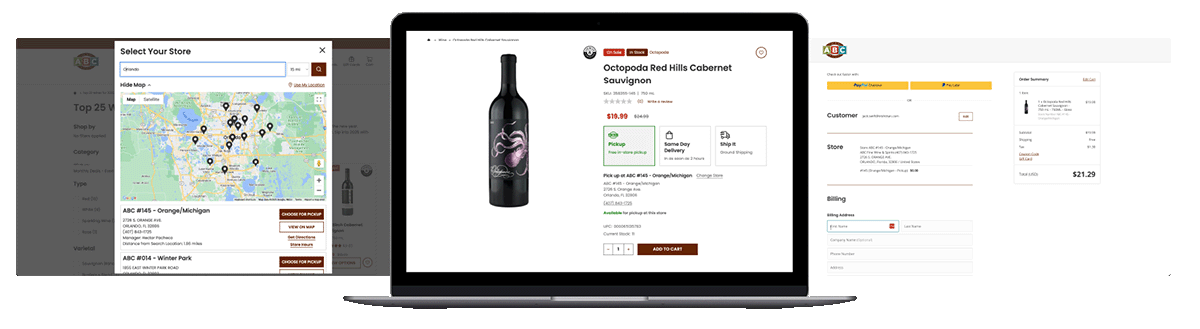 ABC Fine Wines Preview Image of Fufilment Locations