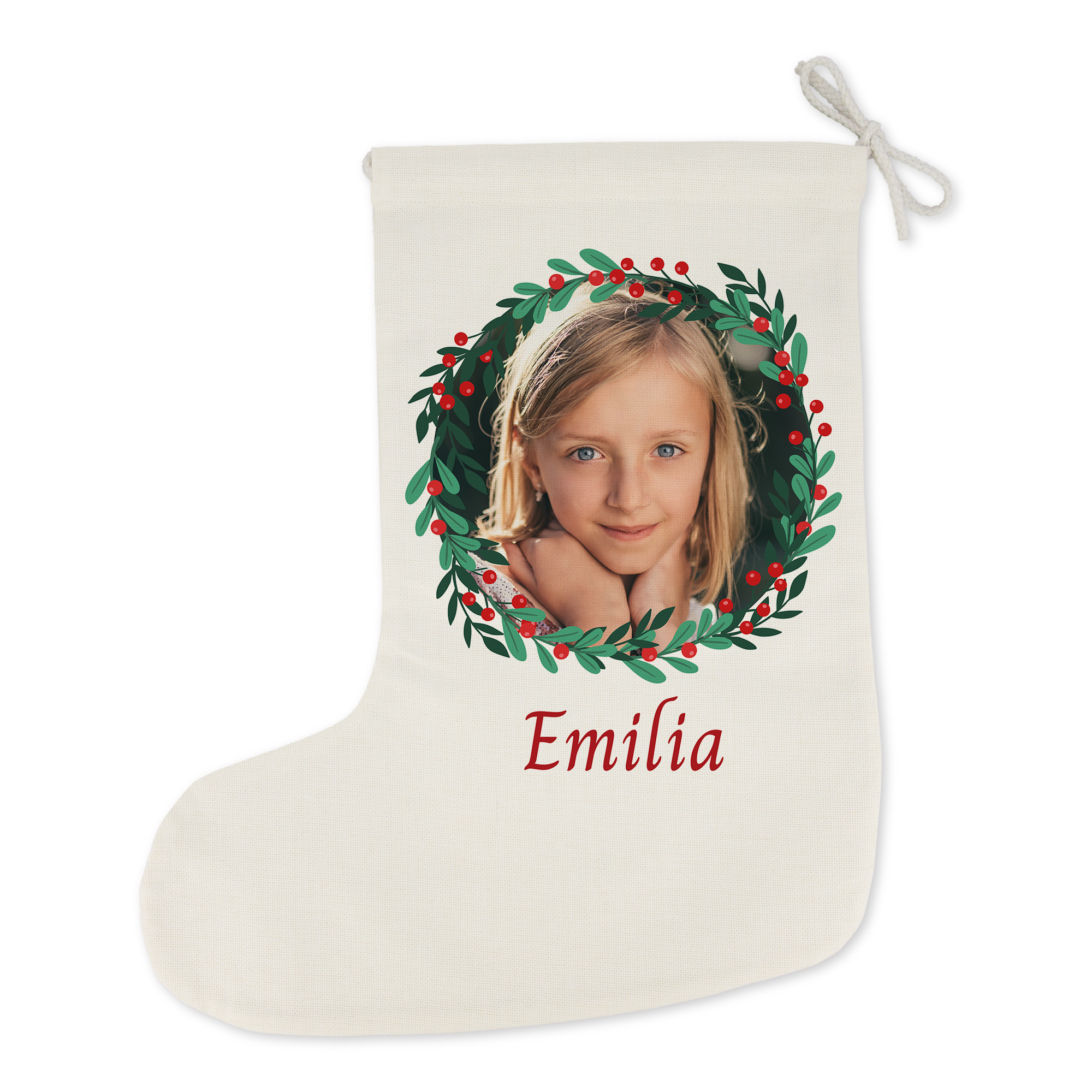 Nikolaus-Socken | Bild mit rotem Text