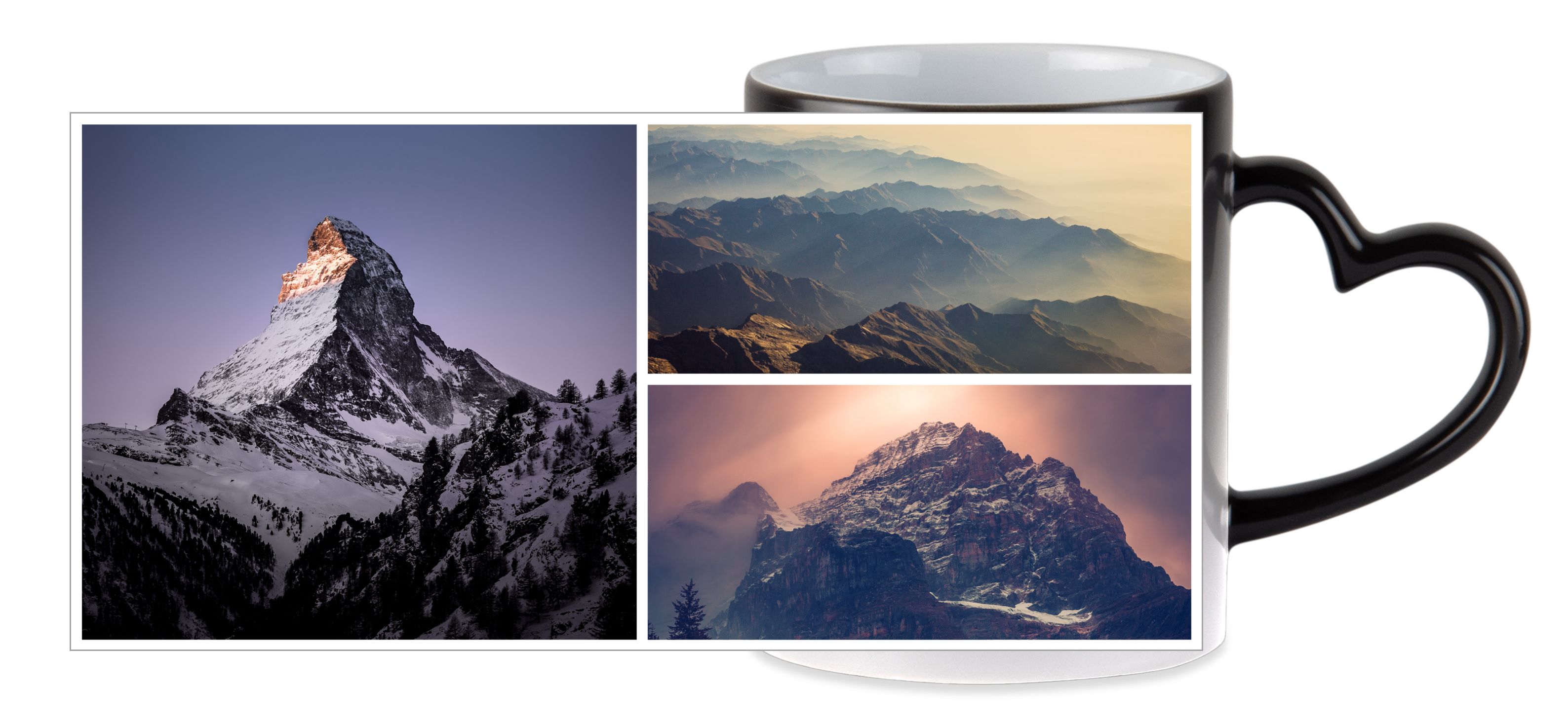 3 Bilder - Magic Herztasse 