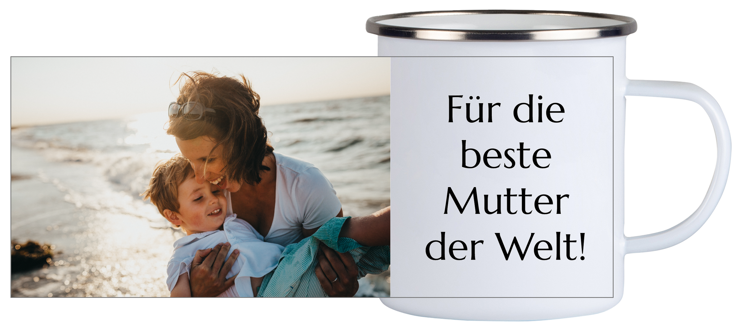 Bild mit Text 3 - Emailletasse