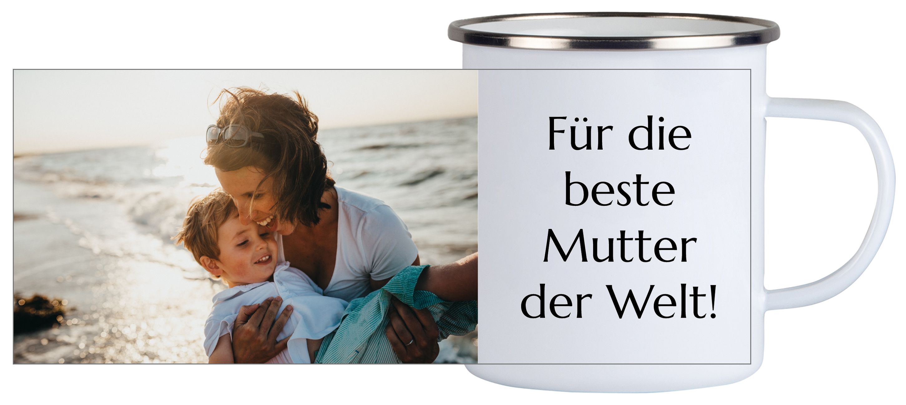 Bild mit Text 3 - Emailletasse