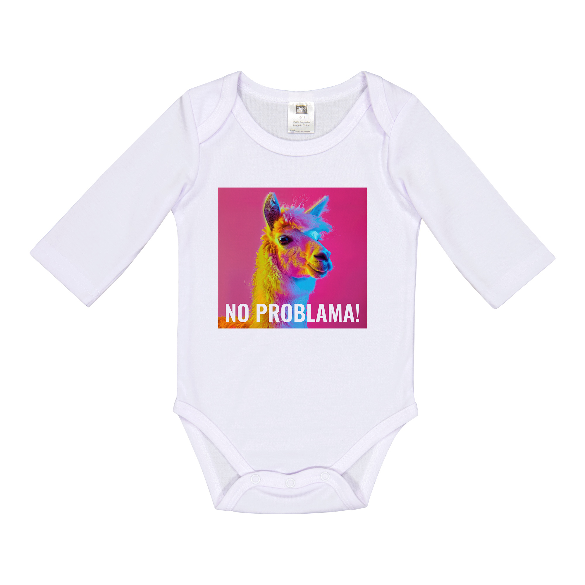 Babybody 3-6M | Bild mit weißem Text