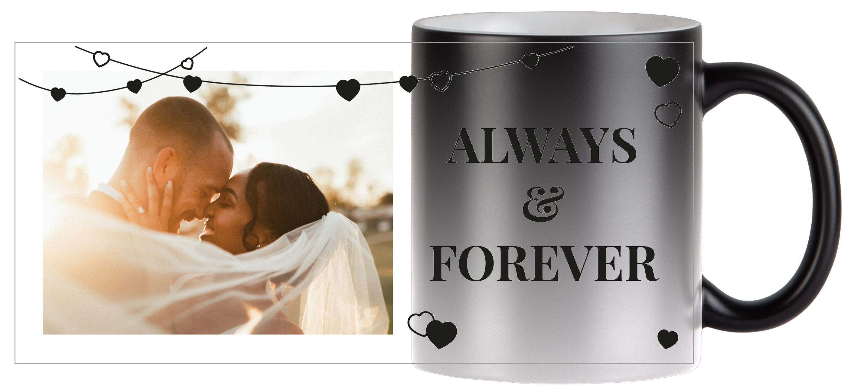 Image avec des coeurs 1 - Magic Tasse