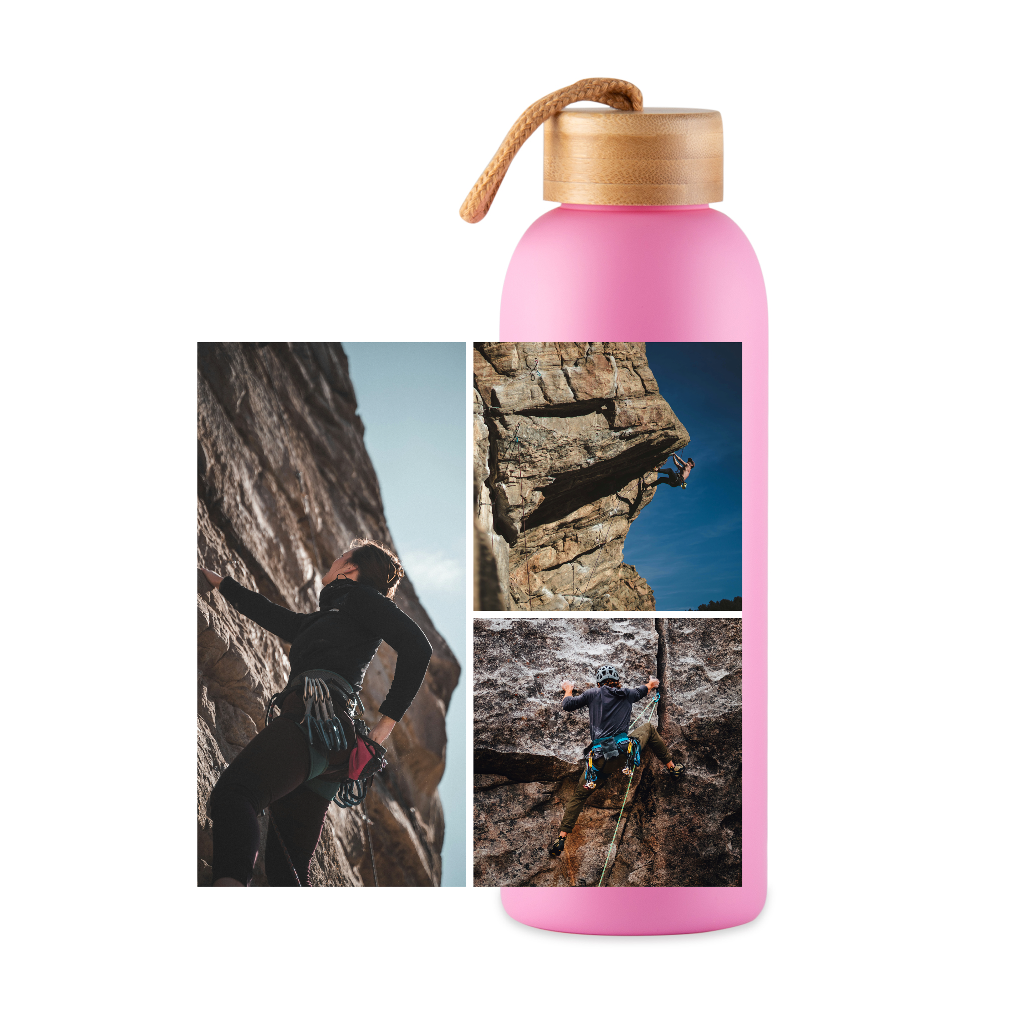 3 images - gourde (rose)