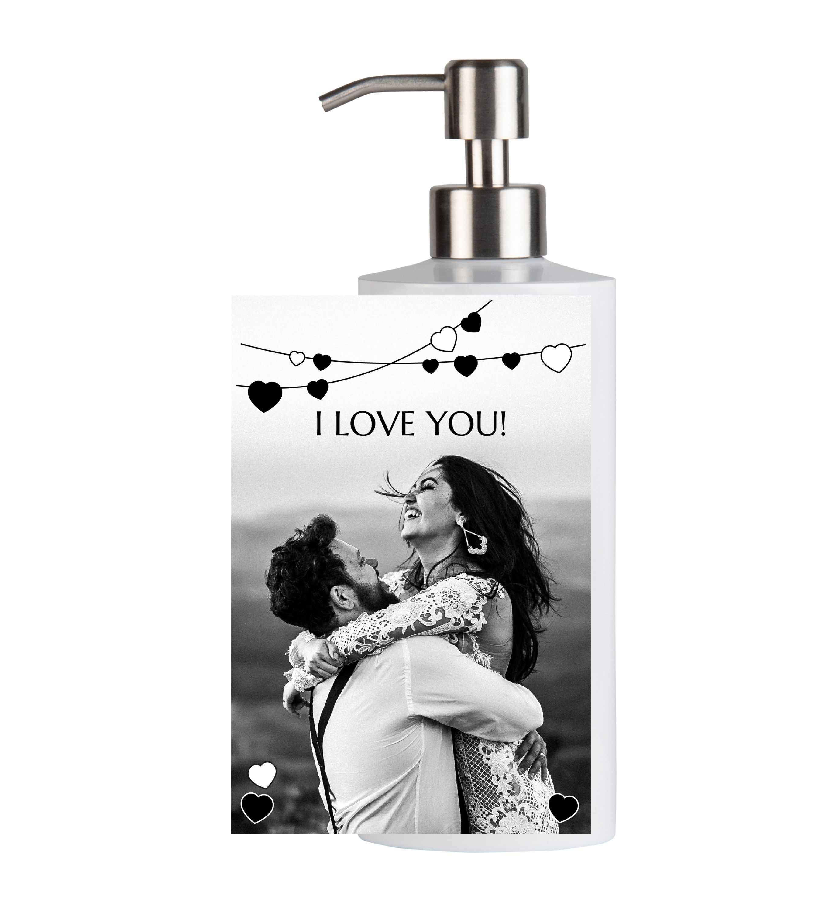 Bild mit Herzen - Seifenspender