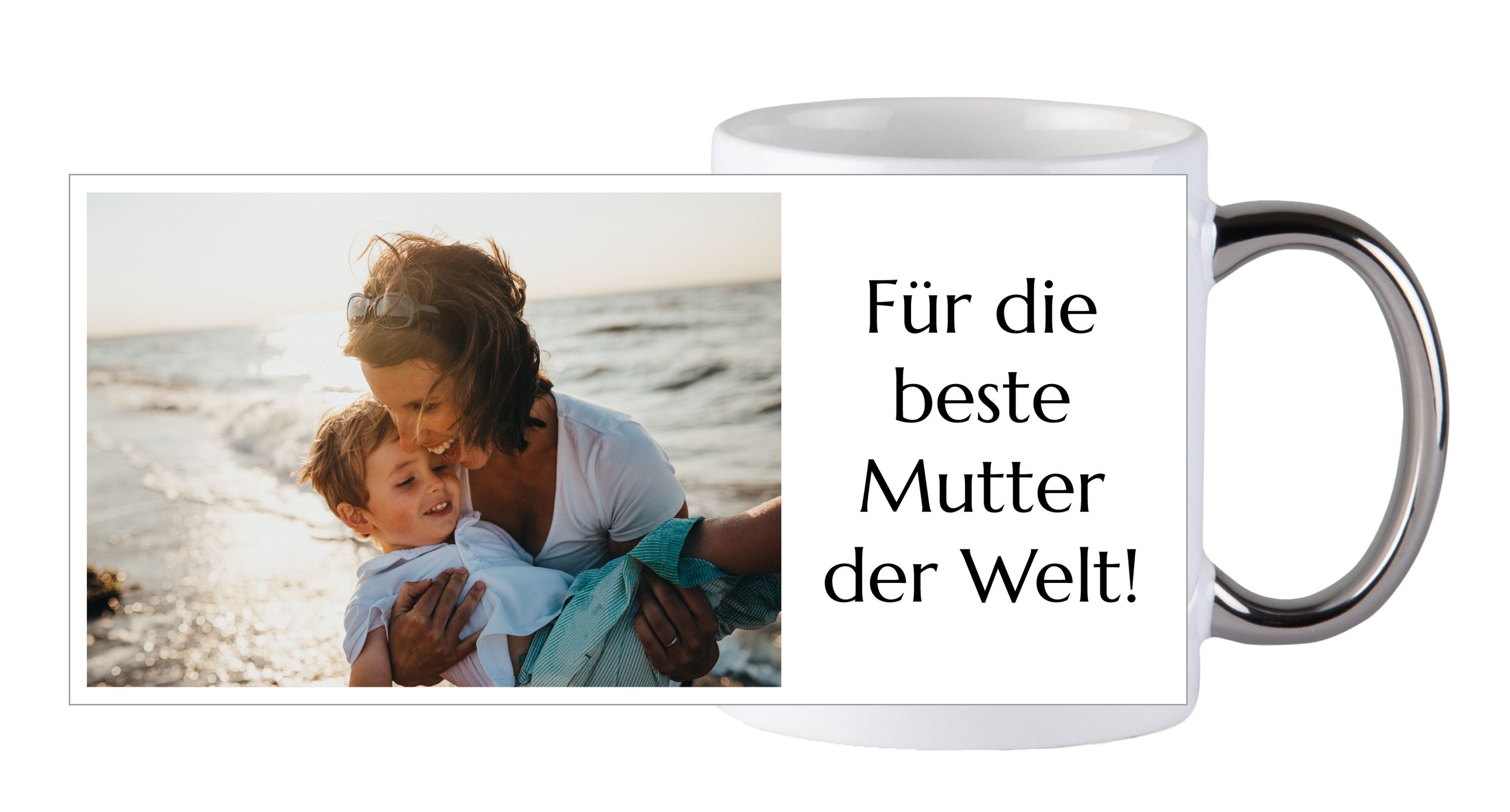 Image avec texte 3 - Tasse avec anse argentée