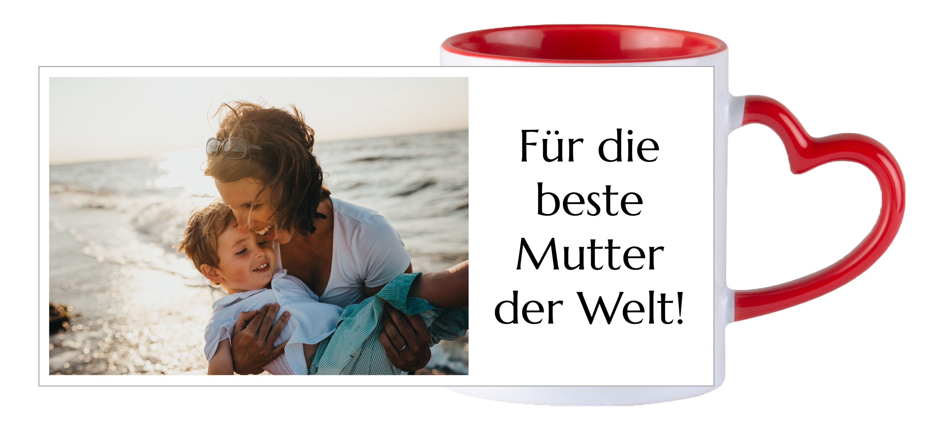 Image avec texte 3 - Tasse cœur rouge