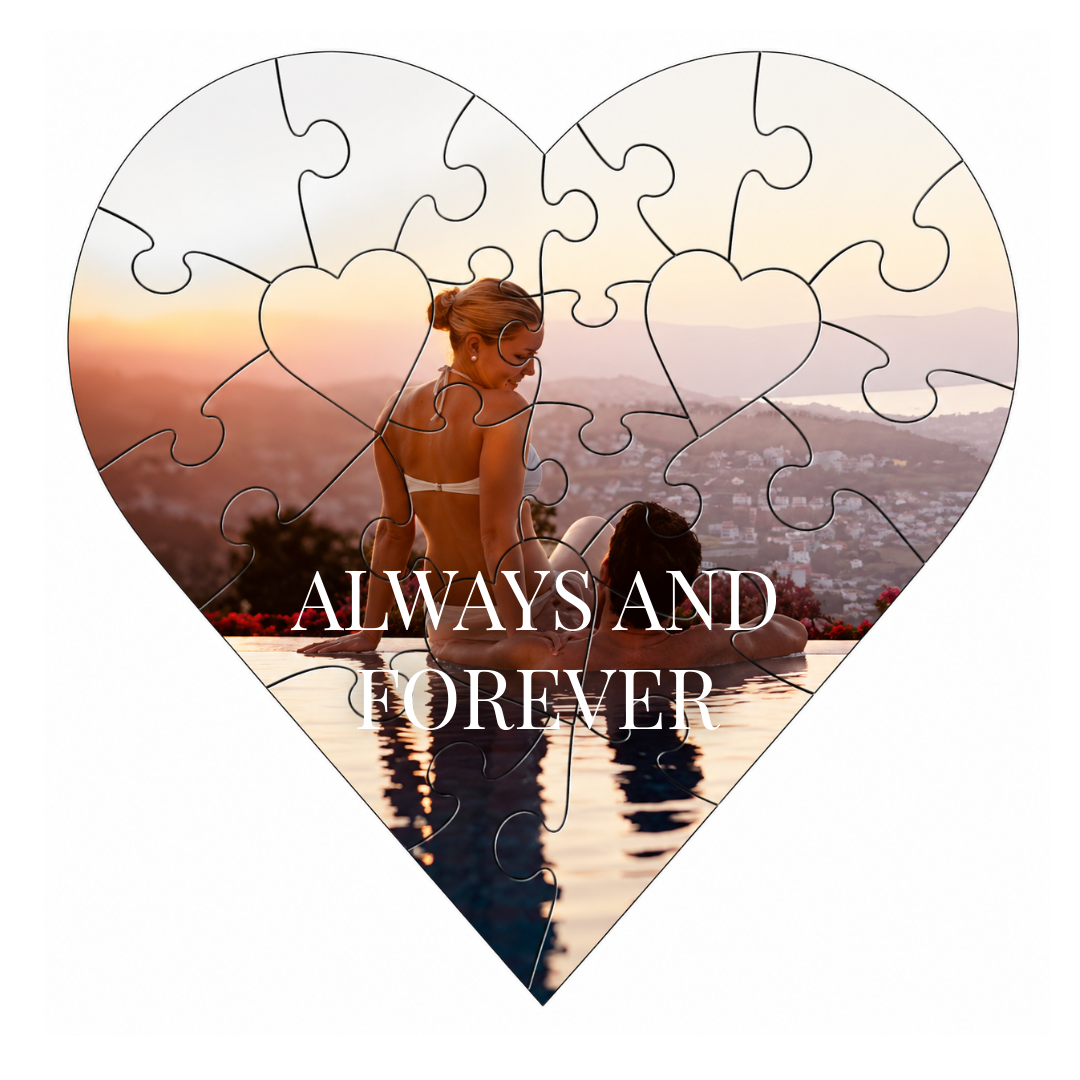 Bild mit Text 2 - Herzpuzzle