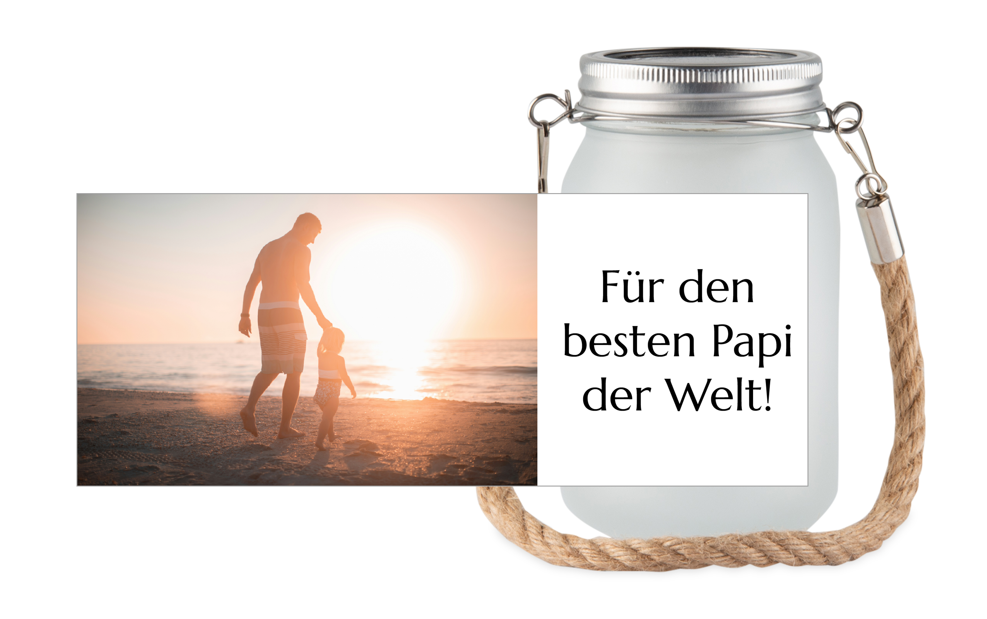 Bild mit schwarzem Text - Laterne