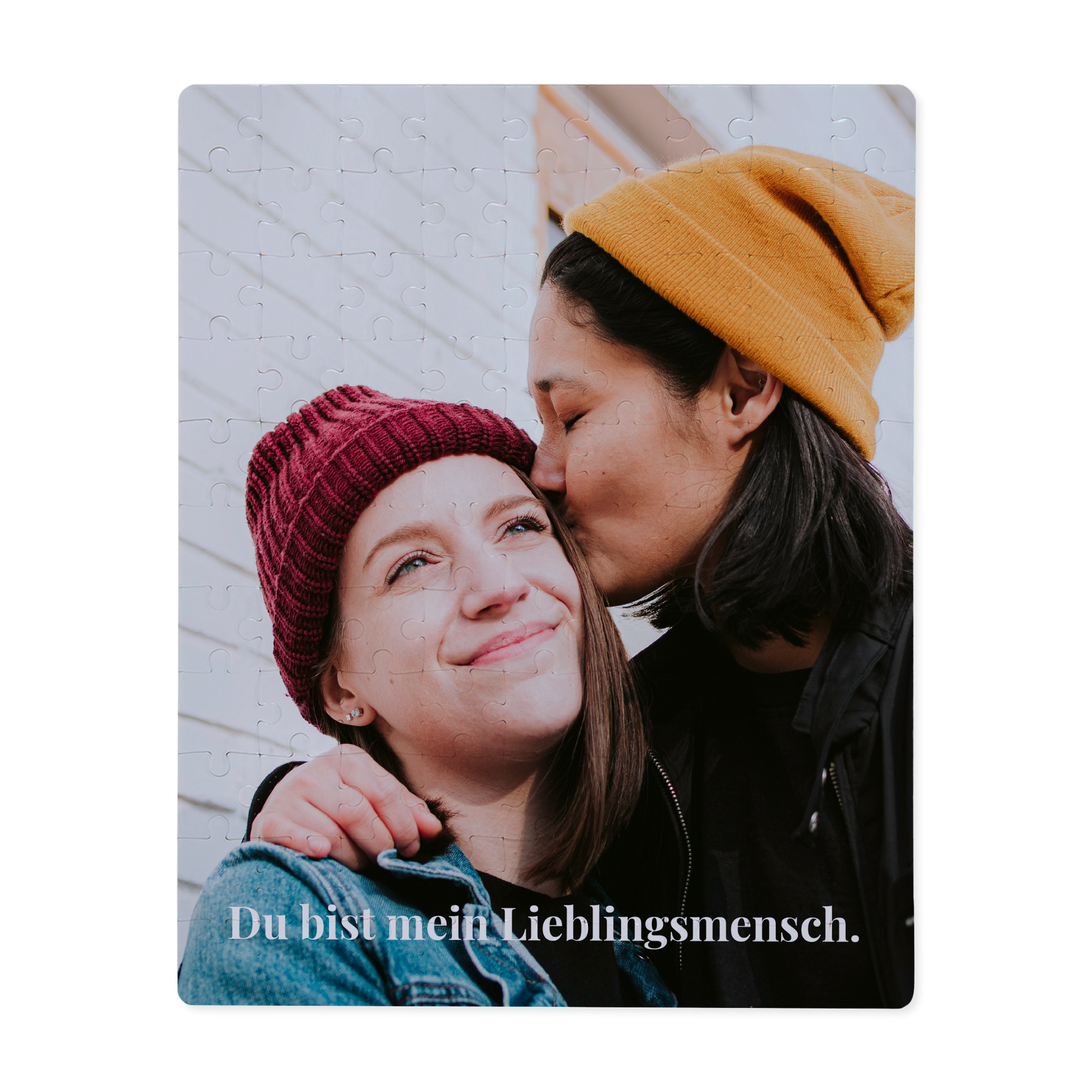 Bild mit weißem Text - Puzzle