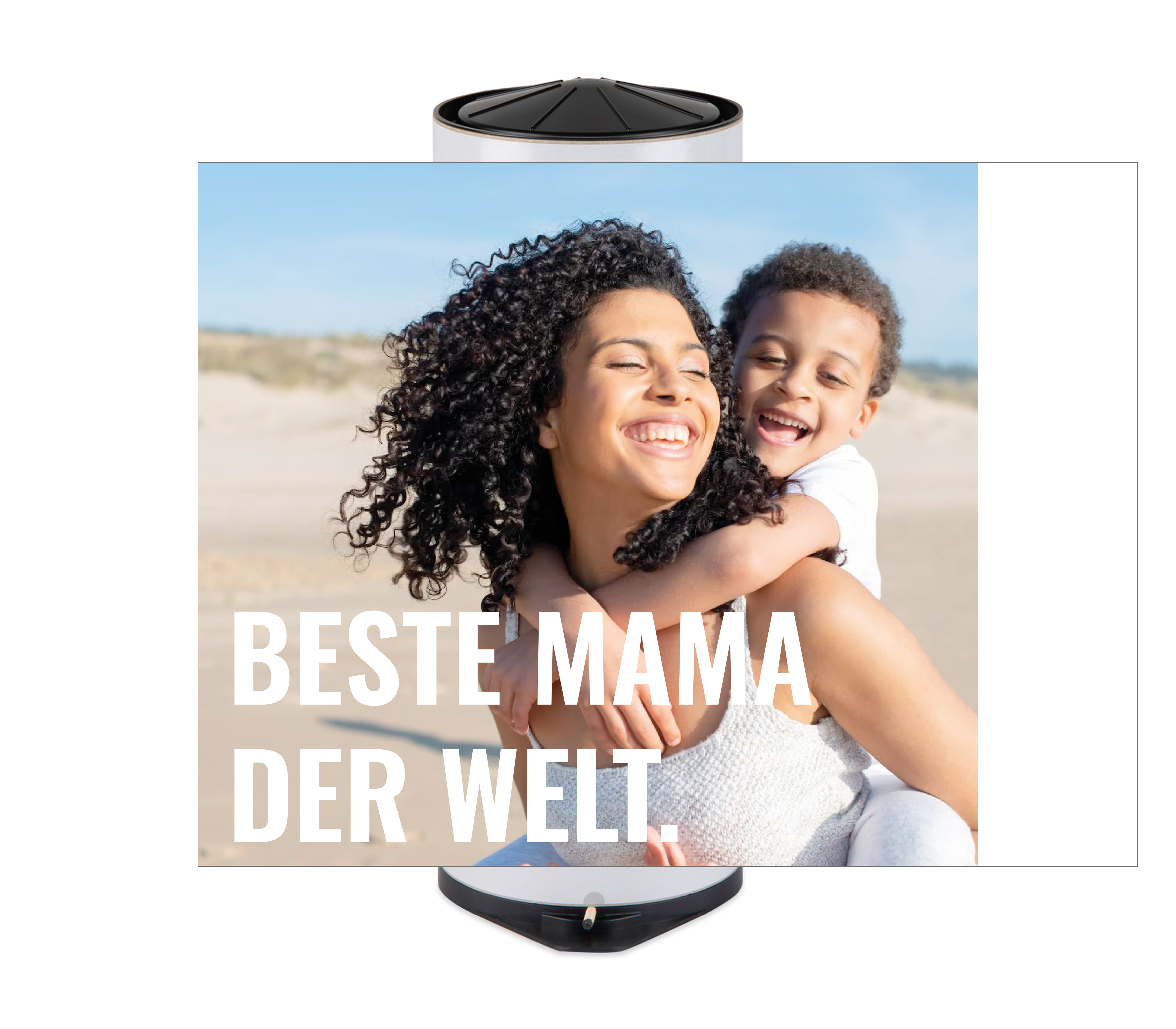 Bild mit weißem Text - Tischbombe