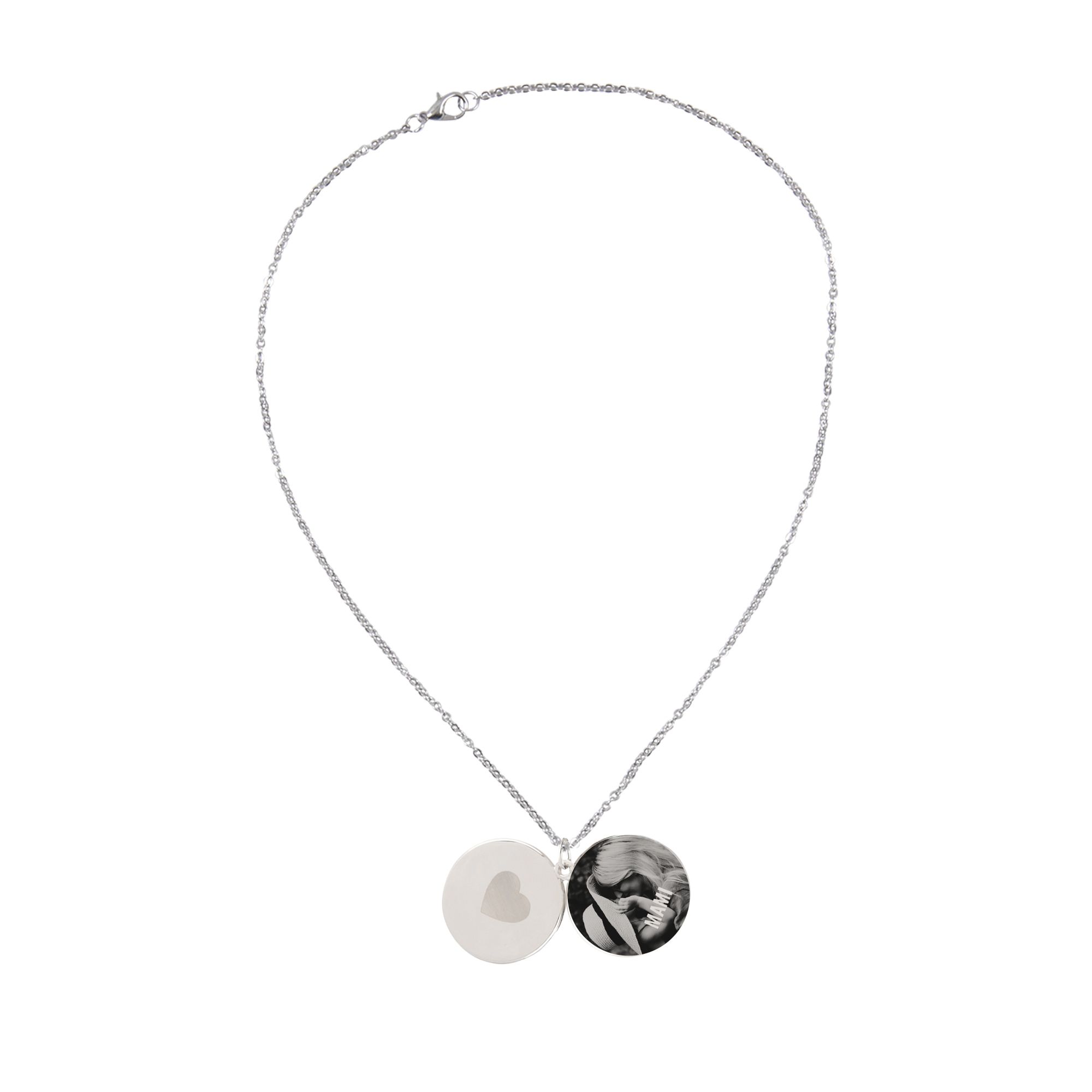 Image avec texte blanc - Collier (cœur)