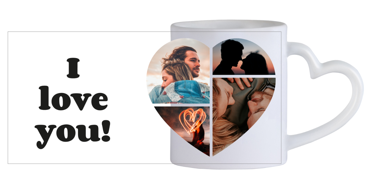 Collage de cœur - Tasse de cœur (1)