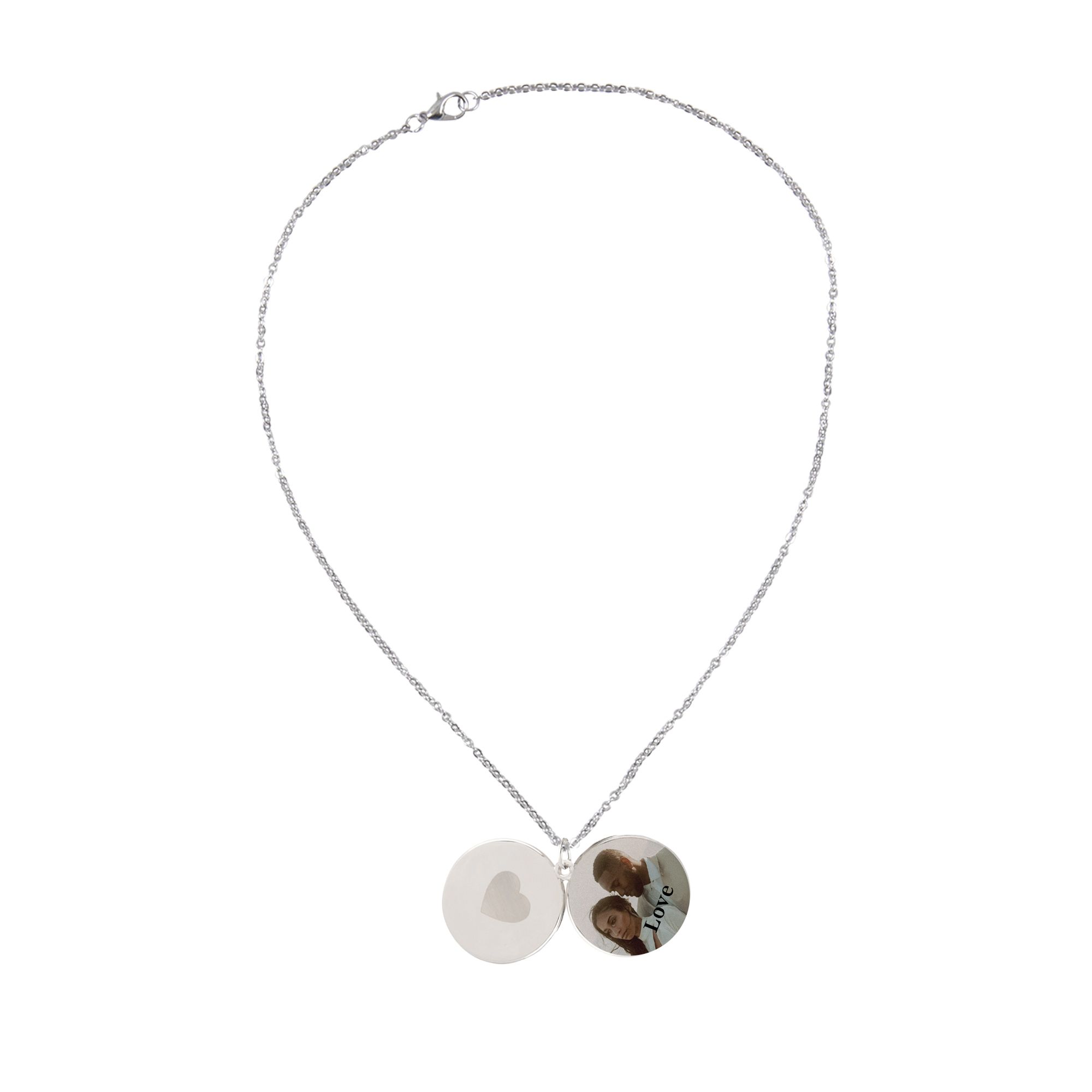 Image avec texte en noir - Collier (cœur)