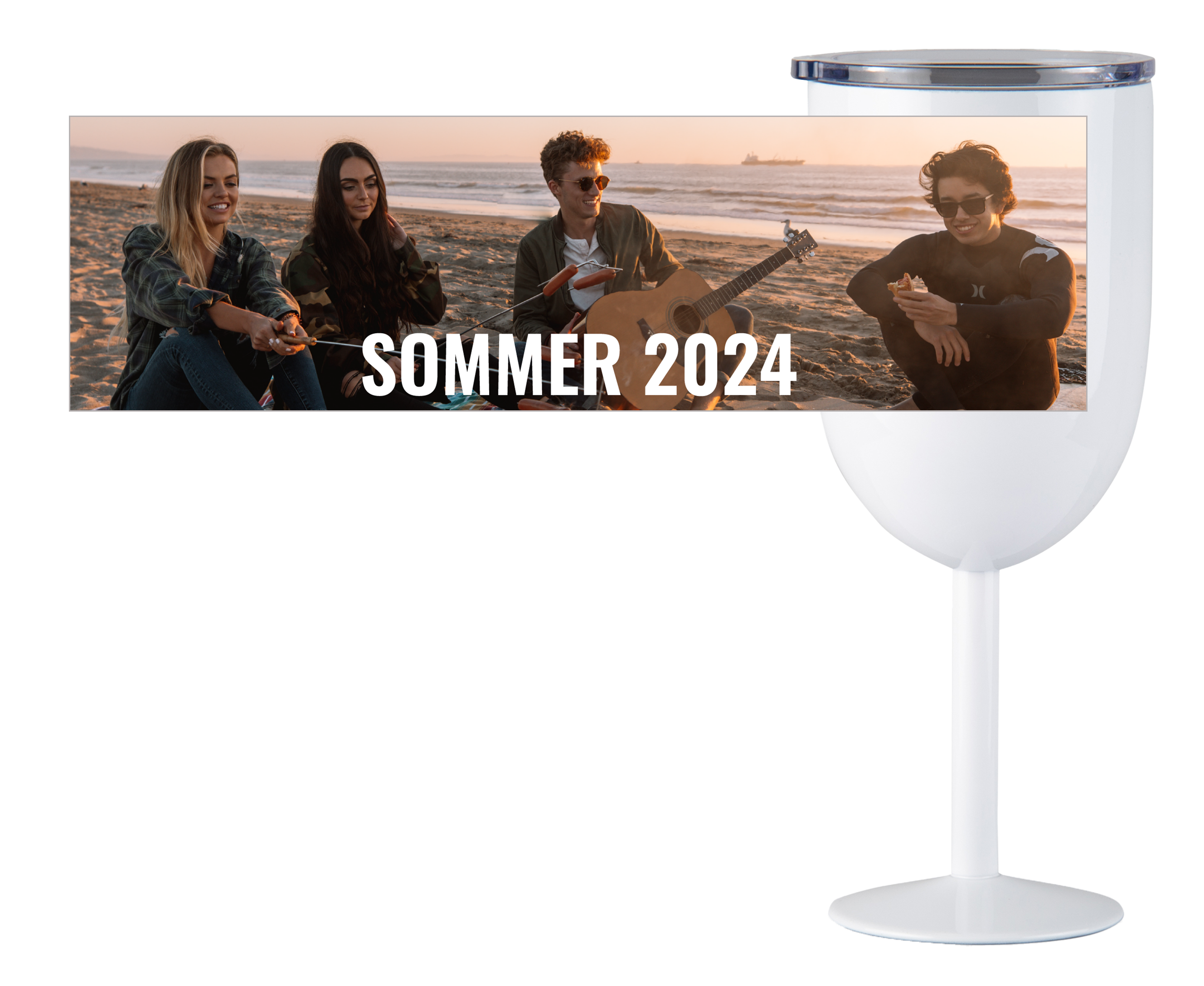 Image avec texte blanc - Verre à vin ToGo