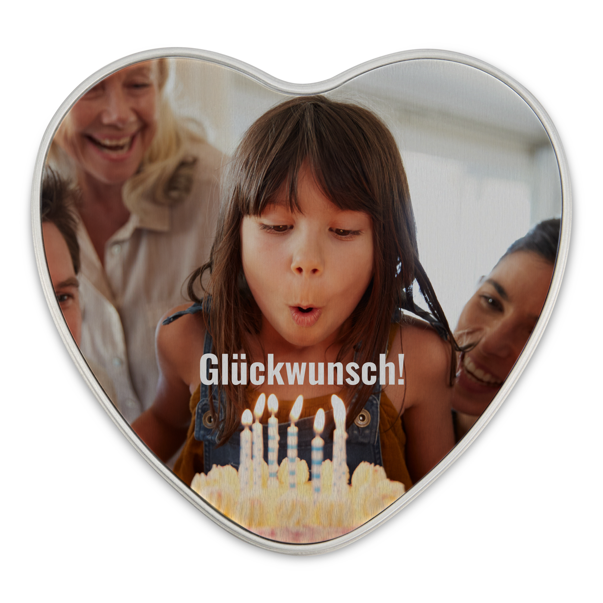 Herz-Keksdose | Bild mit weißem Text