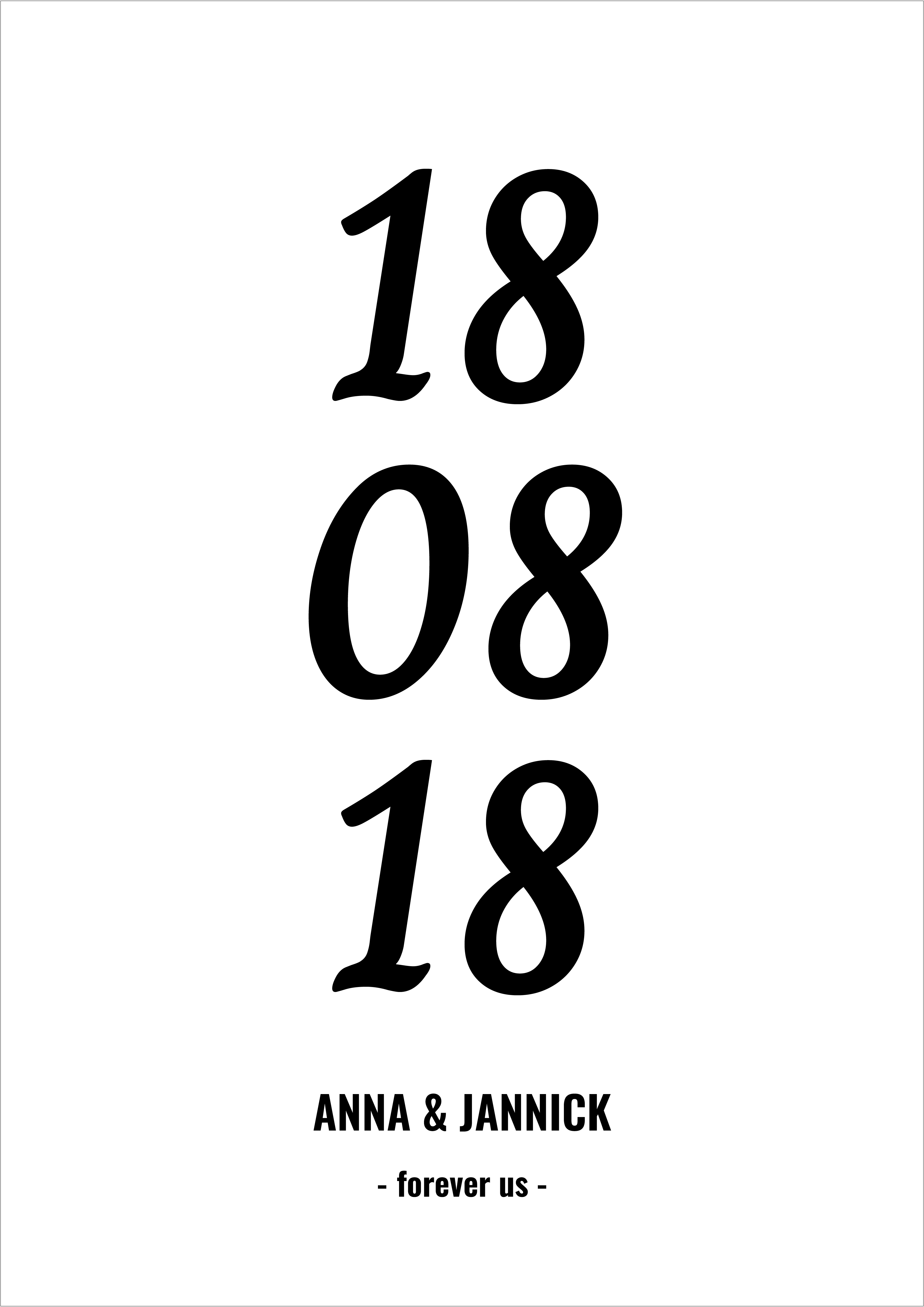 Date White - Dates&Names Poster
