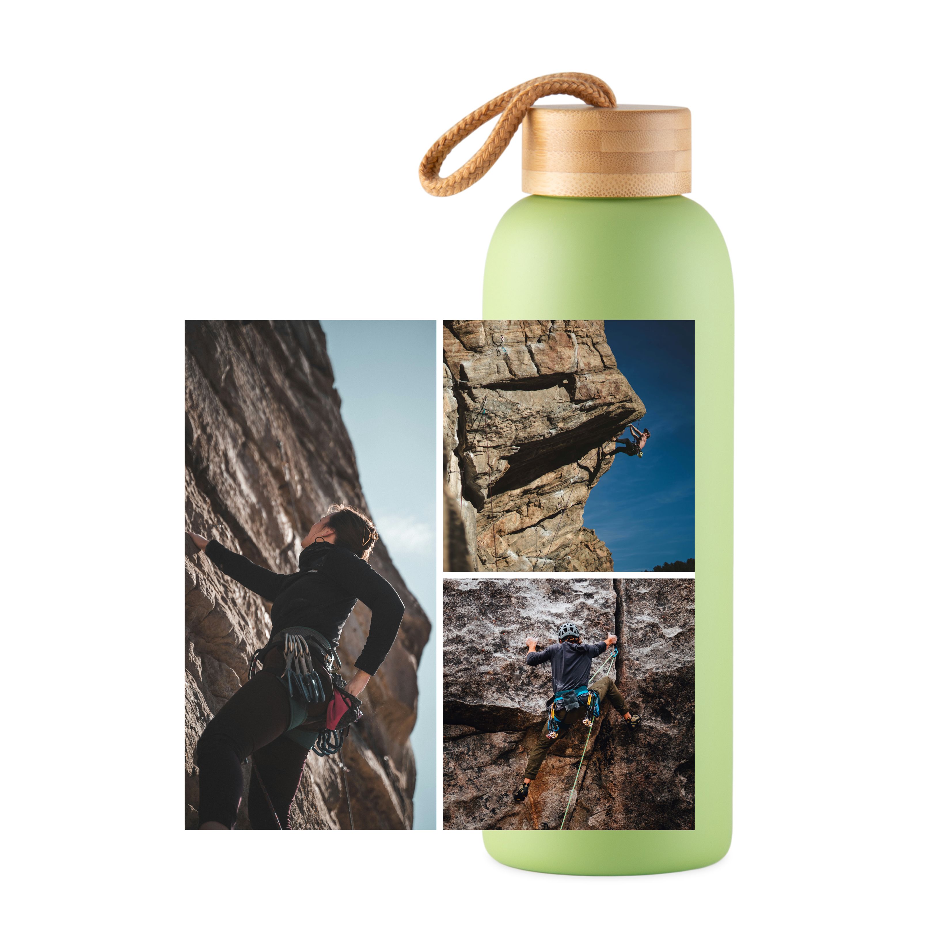 3 Bilder - Trinkflasche (grün)