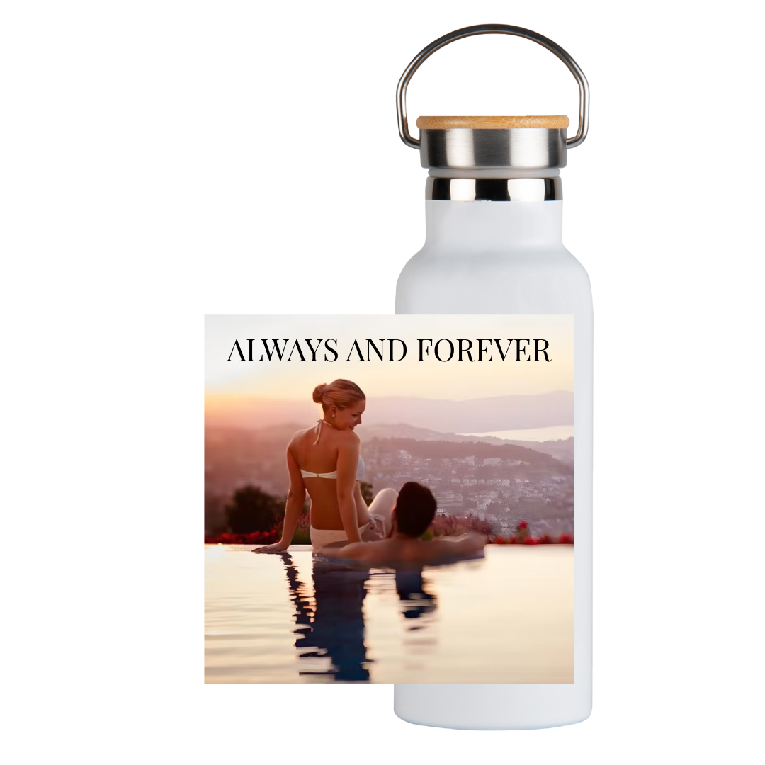 Bild mit Text - Thermosflasche 500ml