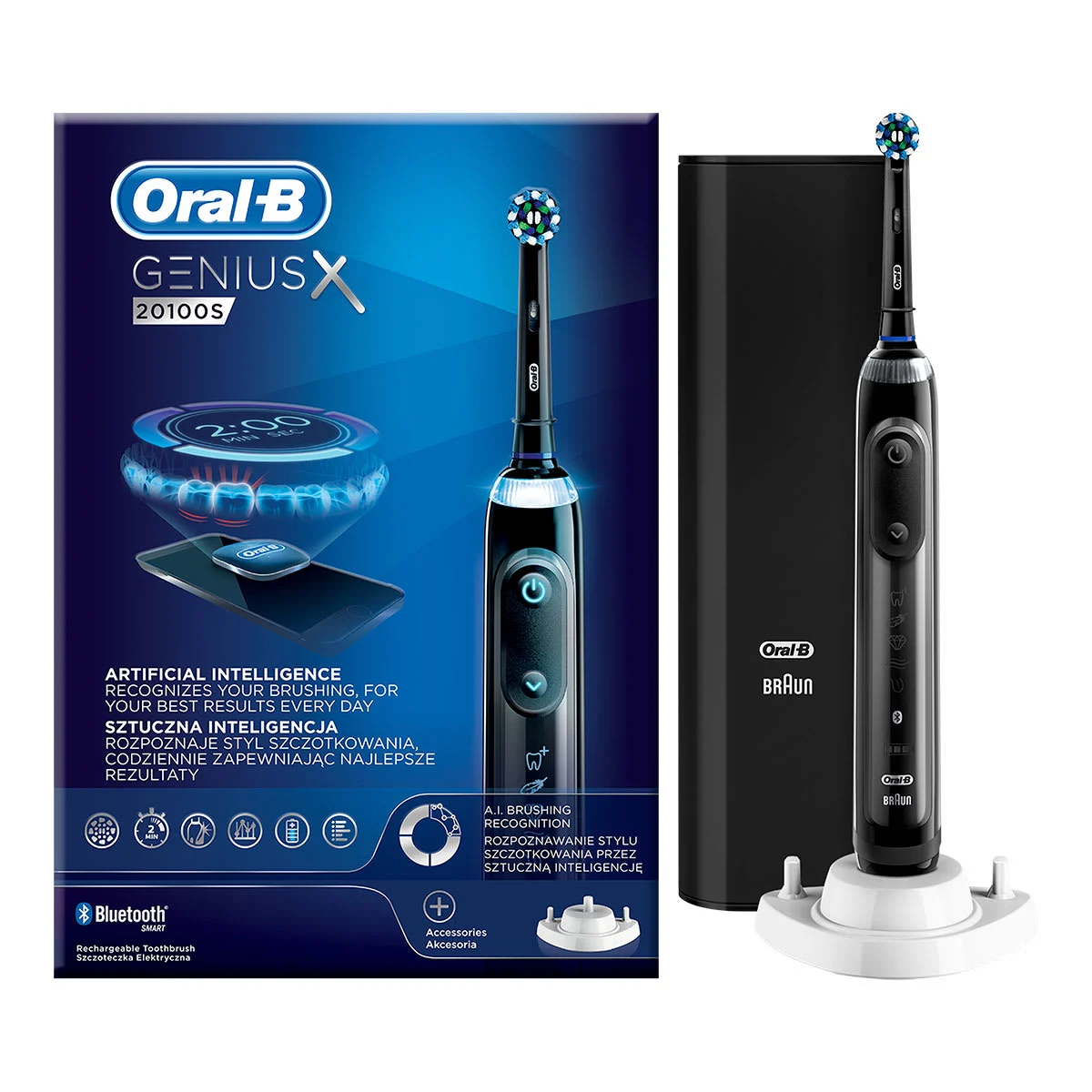 Oral-B Genius X 20100S Rosegold Elektromos Fogkefe 