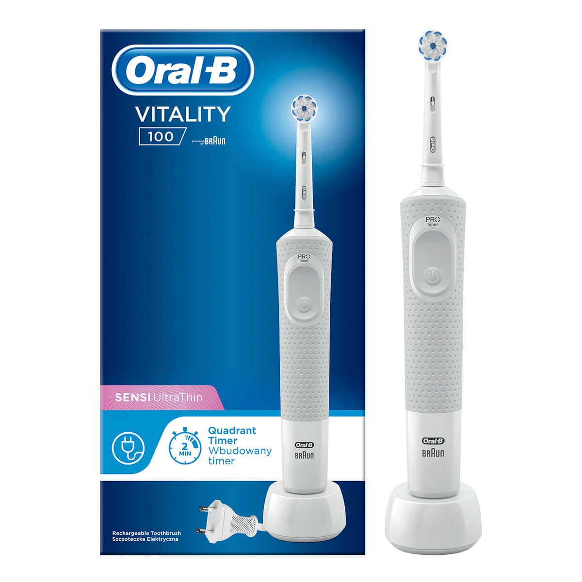 Oral-B Vitality 100 Sensi Ultrathin Elektromos Fogkefe 