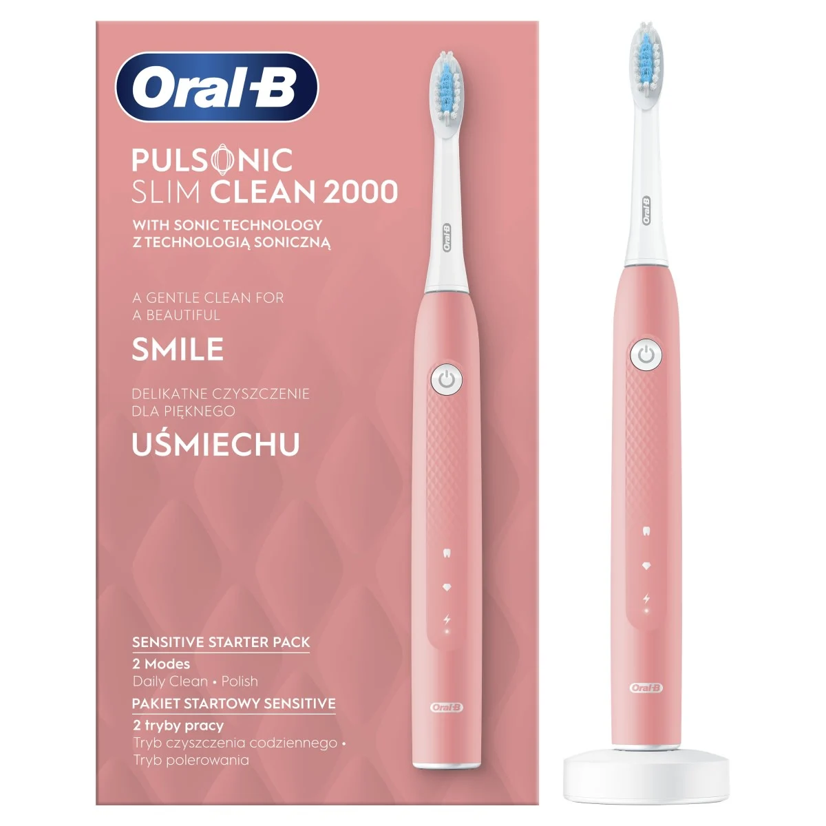 Oral-B Pulsonic Clean 2000 Pink Szónikus Fogkefe 