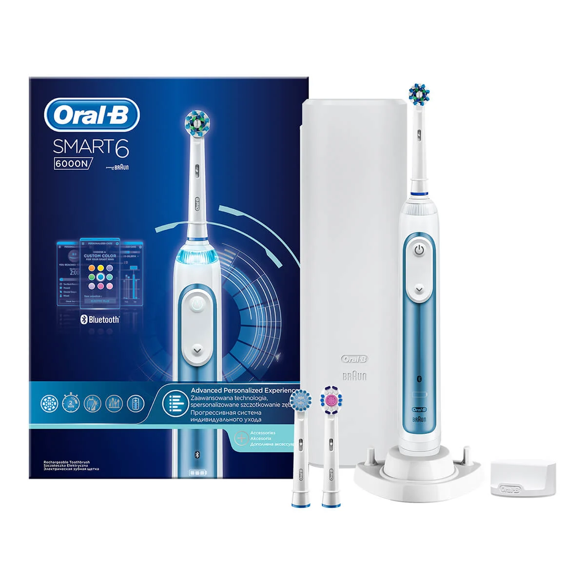 Oral-B Smart 6 6000N Kék Elektromos Fogkefe - Main Image 