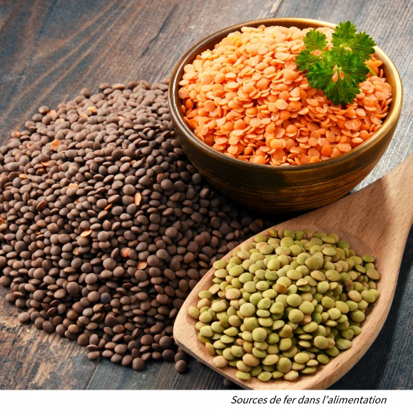 lentils: sources of iron in the diet