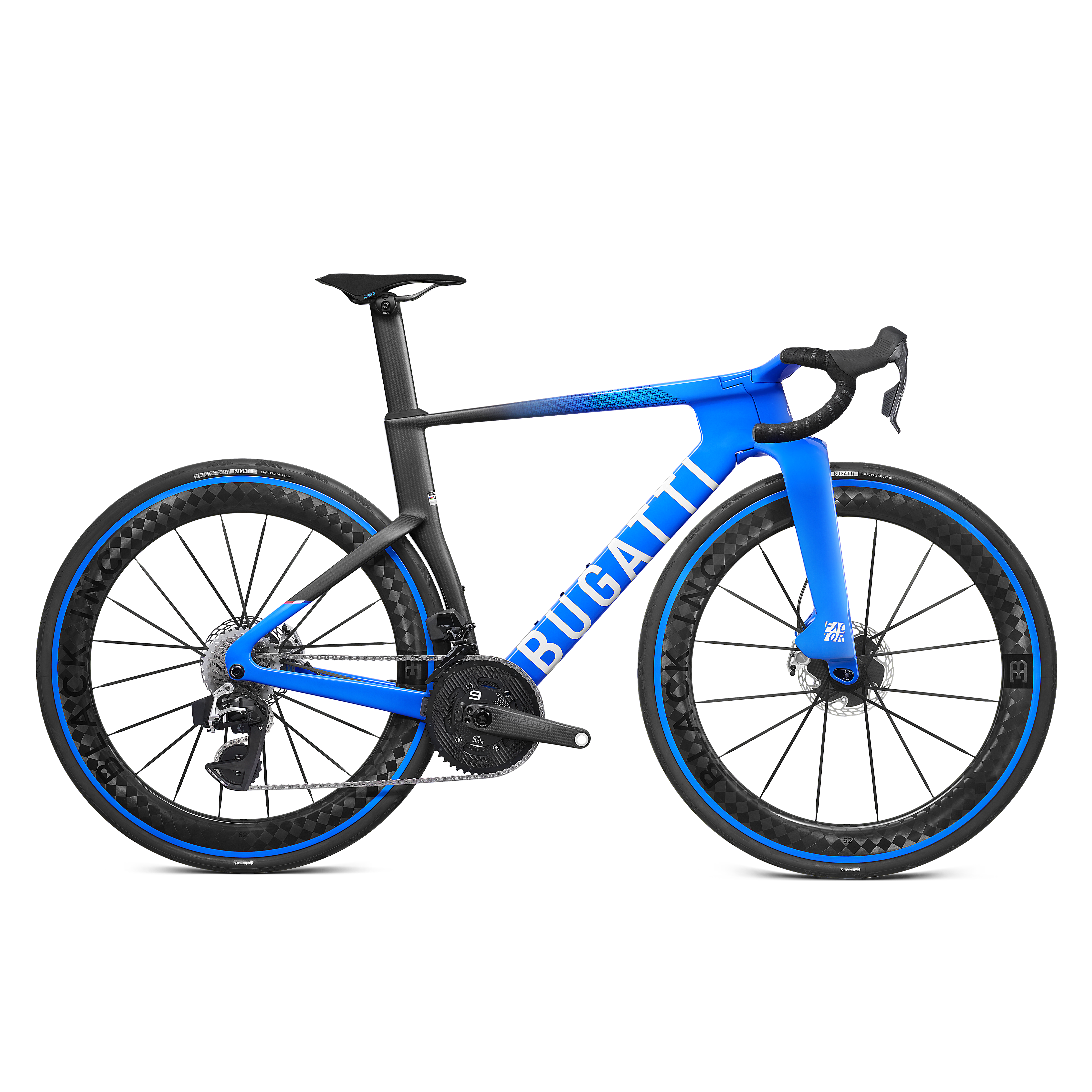 Drivetrain side view of the Bugatti Factor ONE