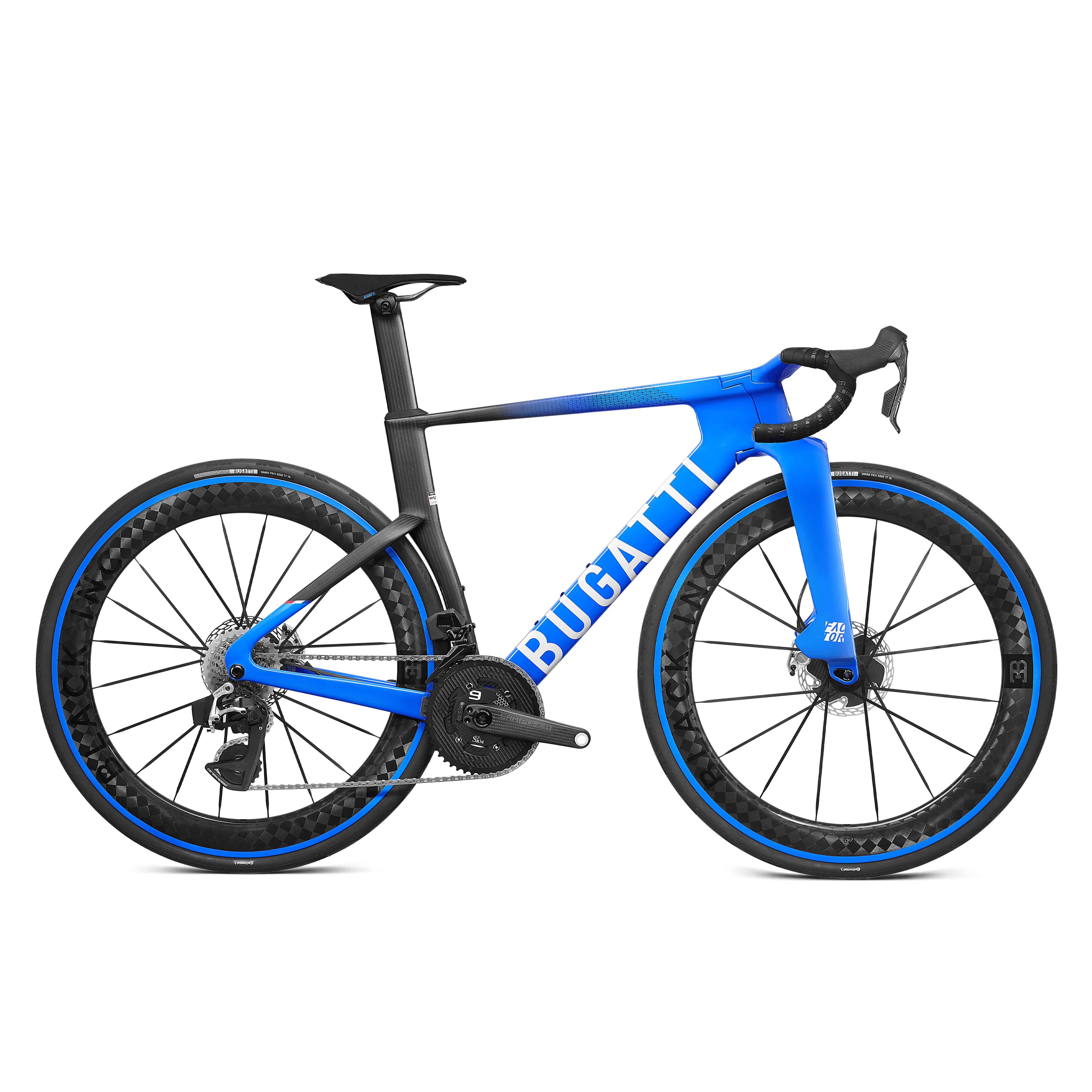 Drivetrain side view of the Bugatti Factor ONE