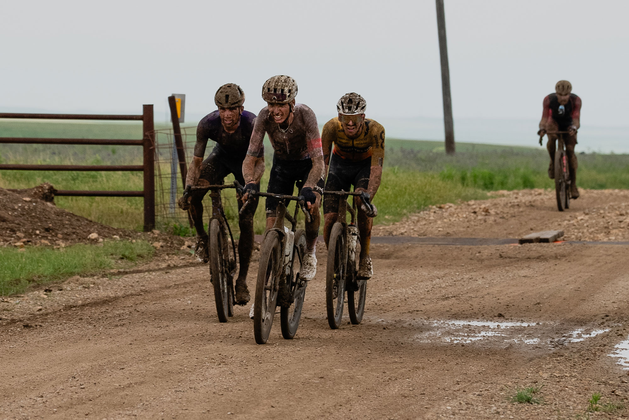 Romain Bardet racing at Unbound 2026