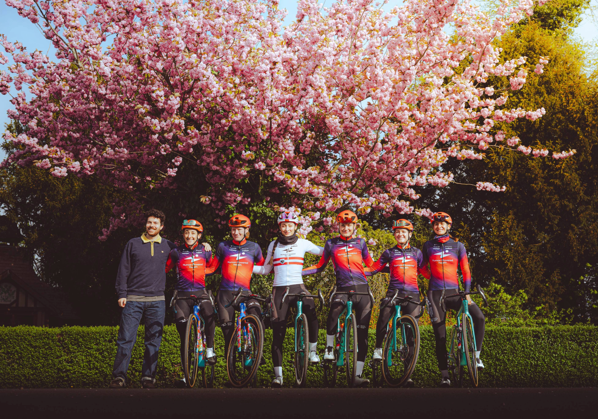 VEXX meets the athletes from Human Powered Health cycling team ahead of the Paris Roubaix Femmes Race 2026.