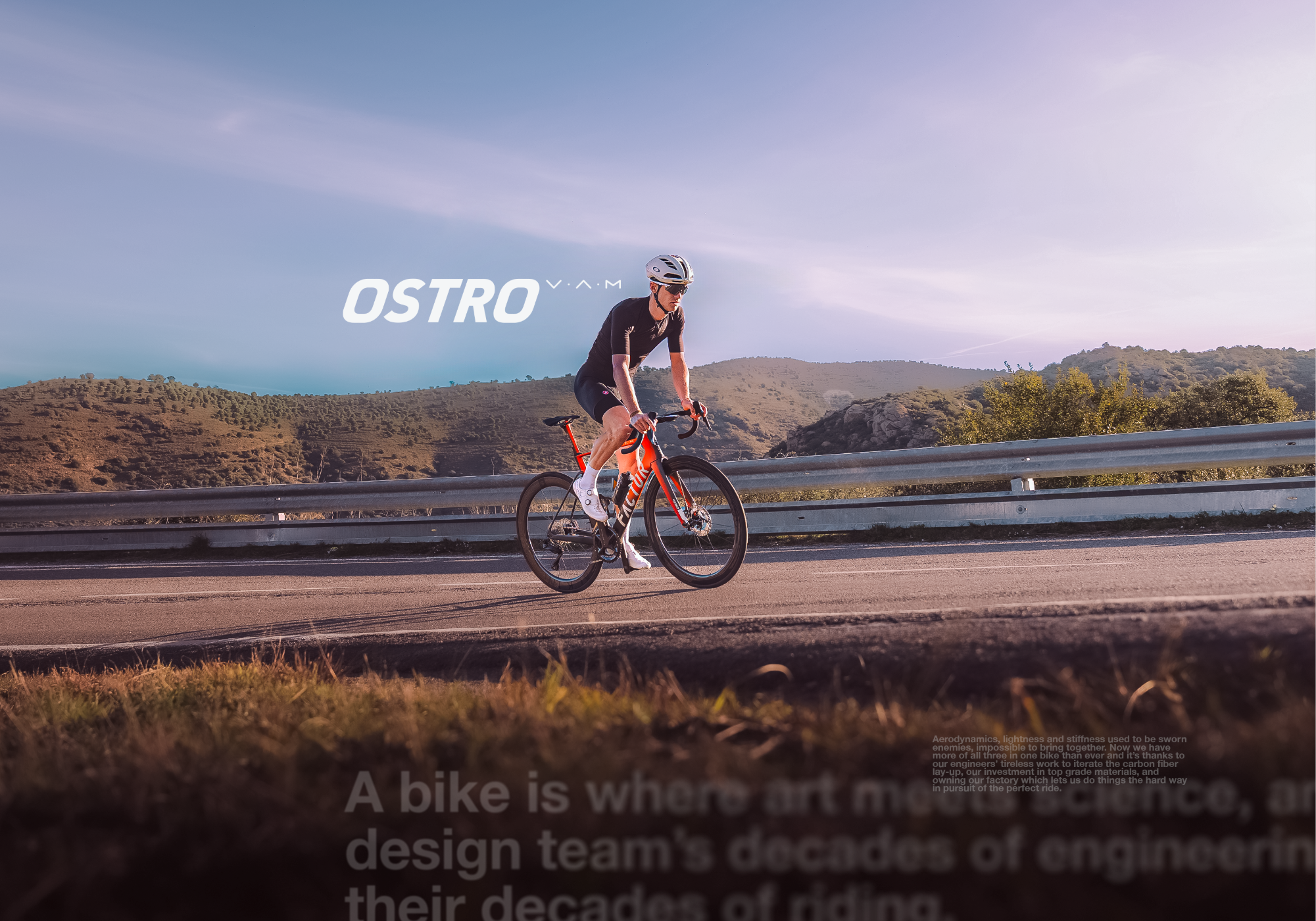OSTRO VAM Road Bikes Terracotta Orange and Arctic Chrome