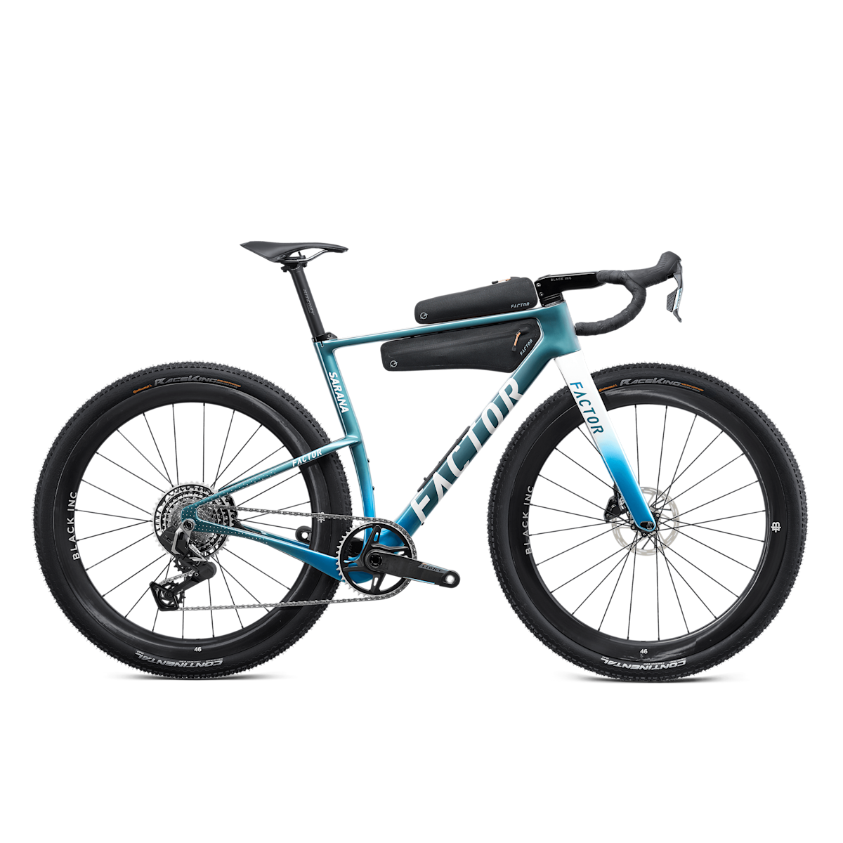 Factor SARANA gravel bike in Cyan Blue