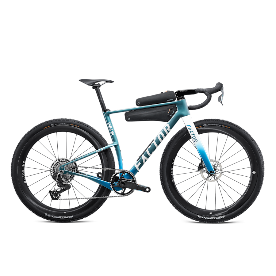 Factor SARANA gravel bike in Cyan Blue