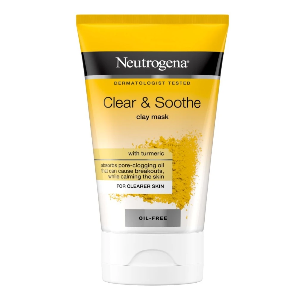 Neutrogena® Clear & Soothe MASKA za lice od gline s kurkumom 