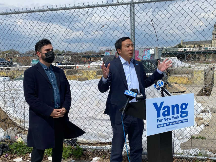 Andrew Yang and Raphael Espinal