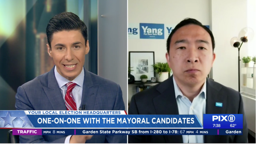 Andrew Yang on Pix 11 Morning Show 