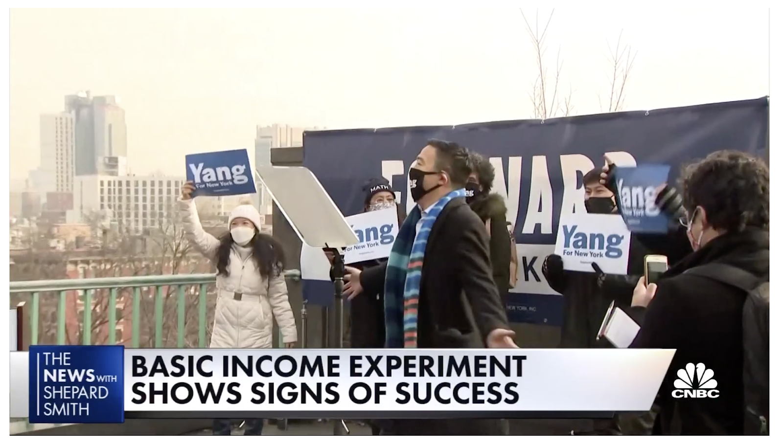 Andrew’s role taking UBI mainstream was highlighted by CNBC’s Shepard Smith [3/4] 