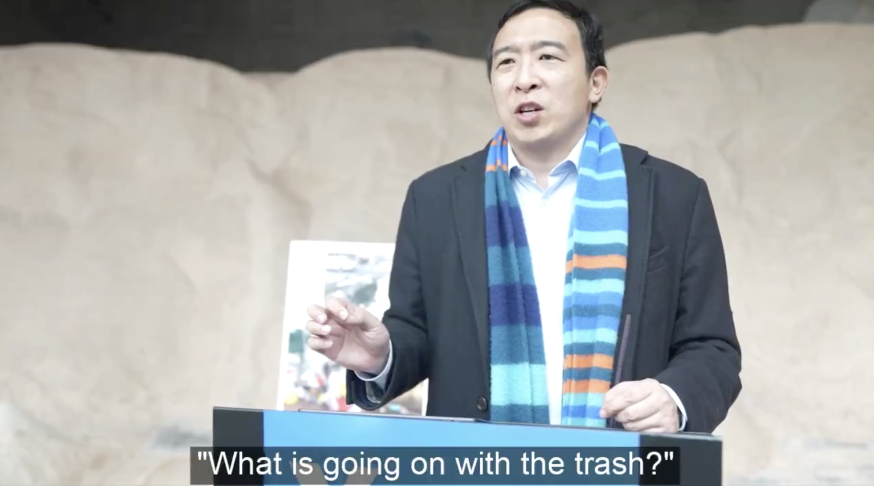 Andrew also held a press conference on NYC’s trash problem.
