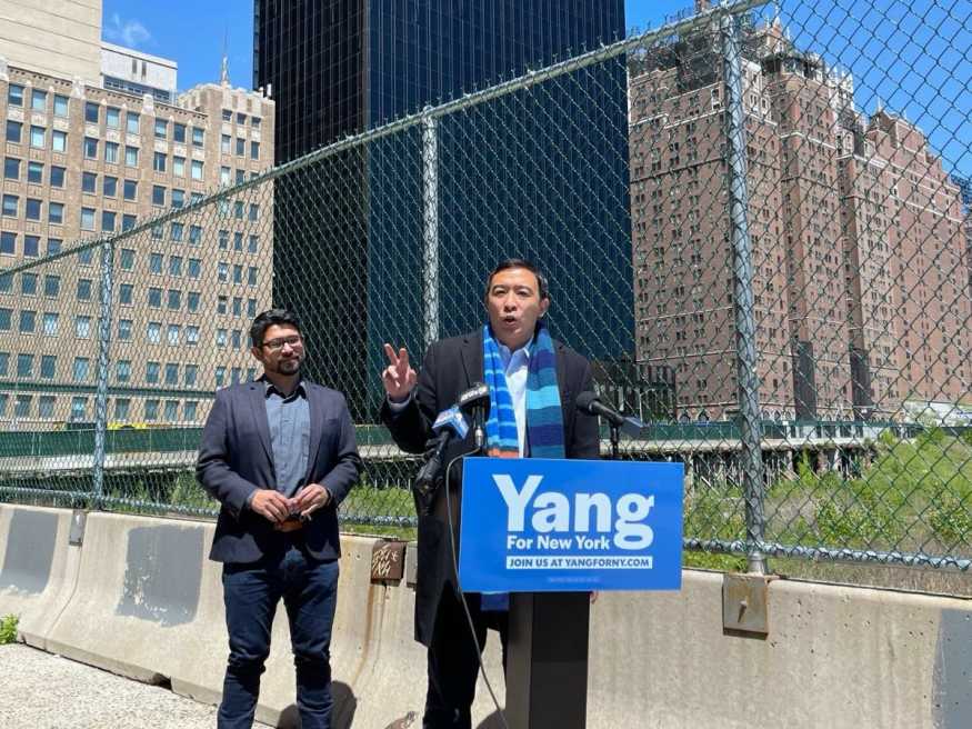 Andrew Yang announces 1 billion dollar plan with Carlos Menchaca