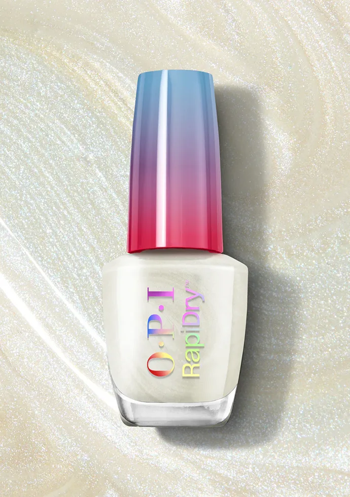 Snow Time Like the Present: A semi-sheer white pearl nail polish that keeps your mani frozen in place