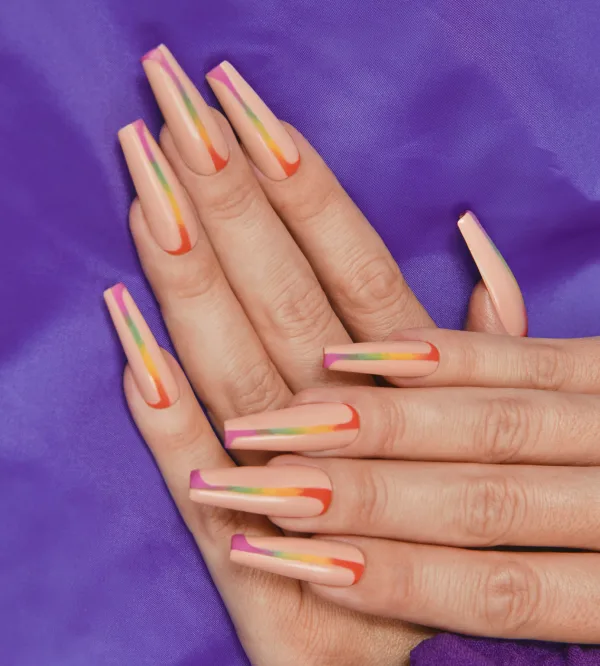 Slay it Louder Rainbow Summer Nail Art Look