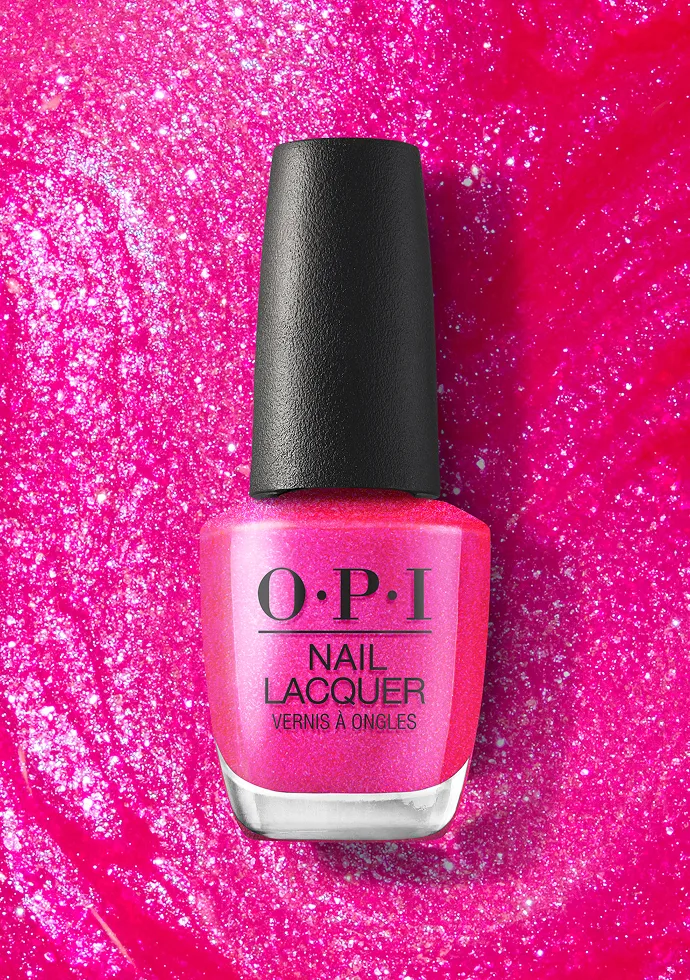 Lollypoppin' Bubblegum: Shimmery hot pink nail polish that’s ready to party