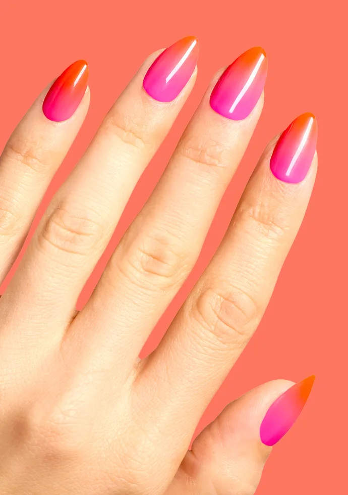 Ombre Press-on Nails - Squeeze the Day - Music Festival Nails