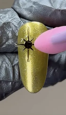 Apply sticker with tweezers. Press center outward until fully flat Apply sticker with tweezers. Press center outward until fully flat