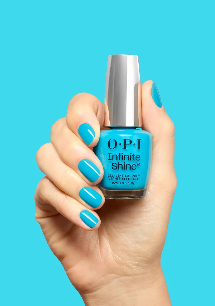 Aqua Blue Nail Polish: Beach Party Teal Dawn Bright Blue Long-lasting Nail Polish